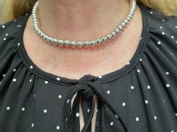 Desiree Yellowhorse Sterling Silver 16" Bead Necklace